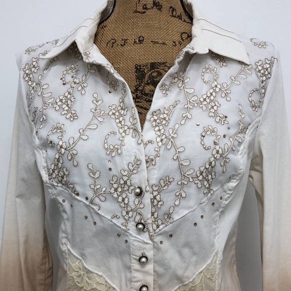 Jane & John Boho Bohemian Rare Unique Made in Turkey Top Size Medium - Picture 3 of 10